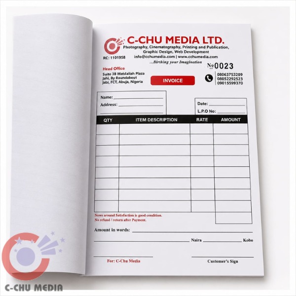 Customized Receipt Booklets – Branded Receipt